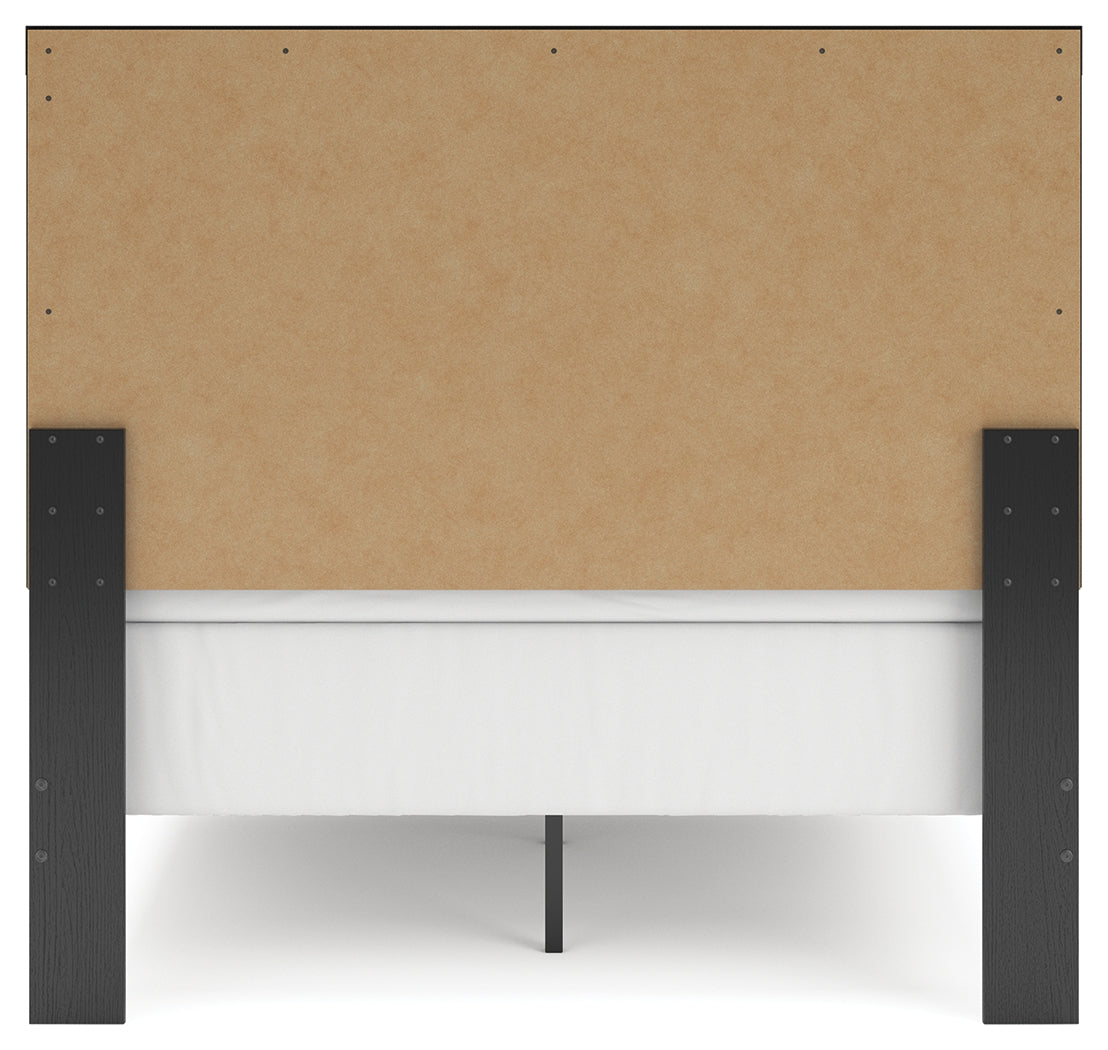 Broachmyn Black/Gray Full Panel Bed