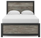 Broachmyn Black/Gray Full Panel Bed