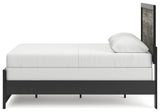 Broachmyn Black/Gray Full Panel Bed