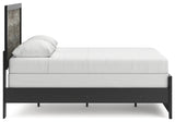 Broachmyn Black/Gray Full Panel Bed
