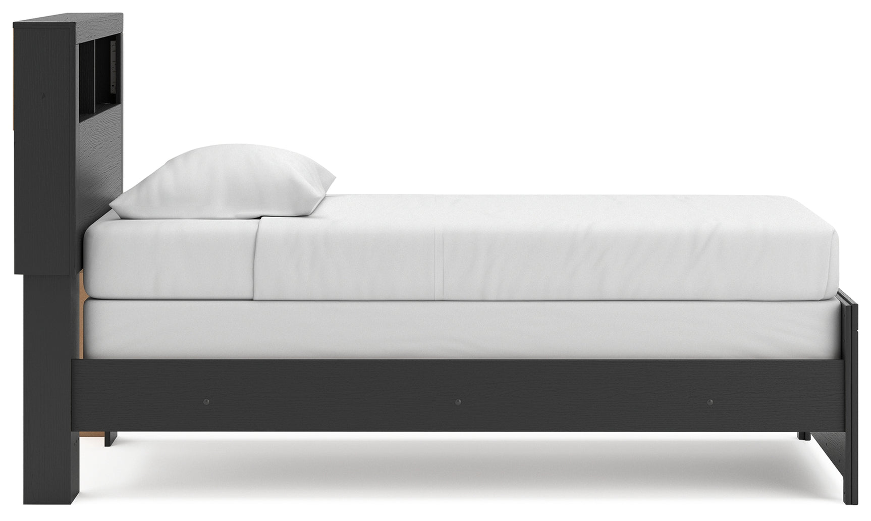 Broachmyn Black/Gray Twin Bookcase Bed