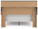 Broachmyn Black/Gray Queen Bookcase Bed