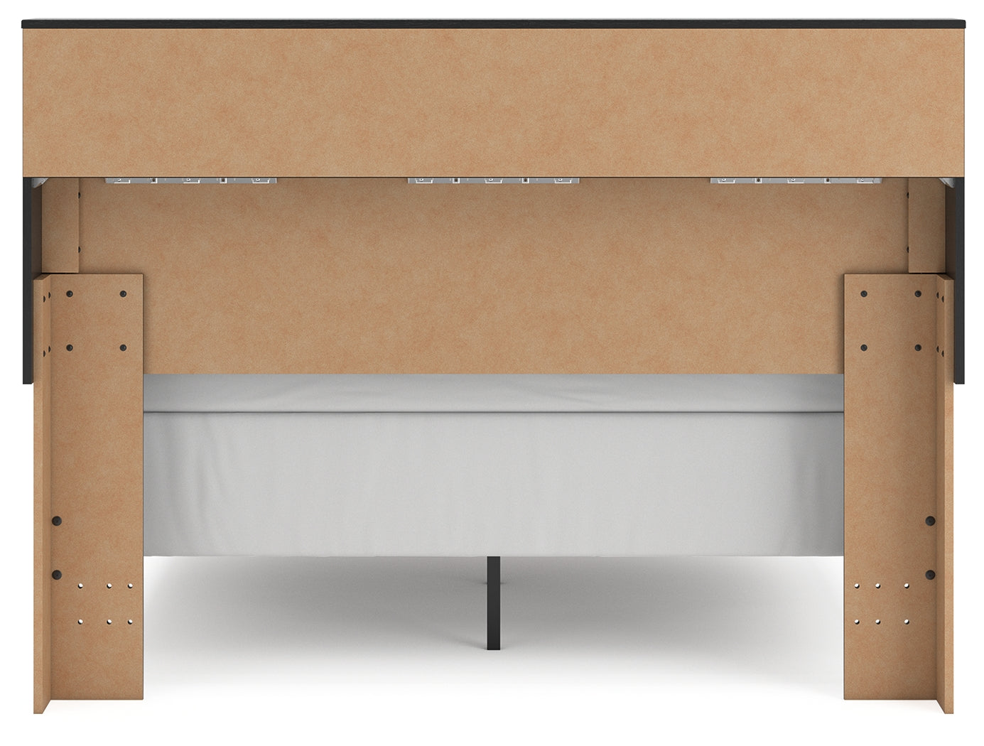 Broachmyn Black/Gray Queen Bookcase Bed