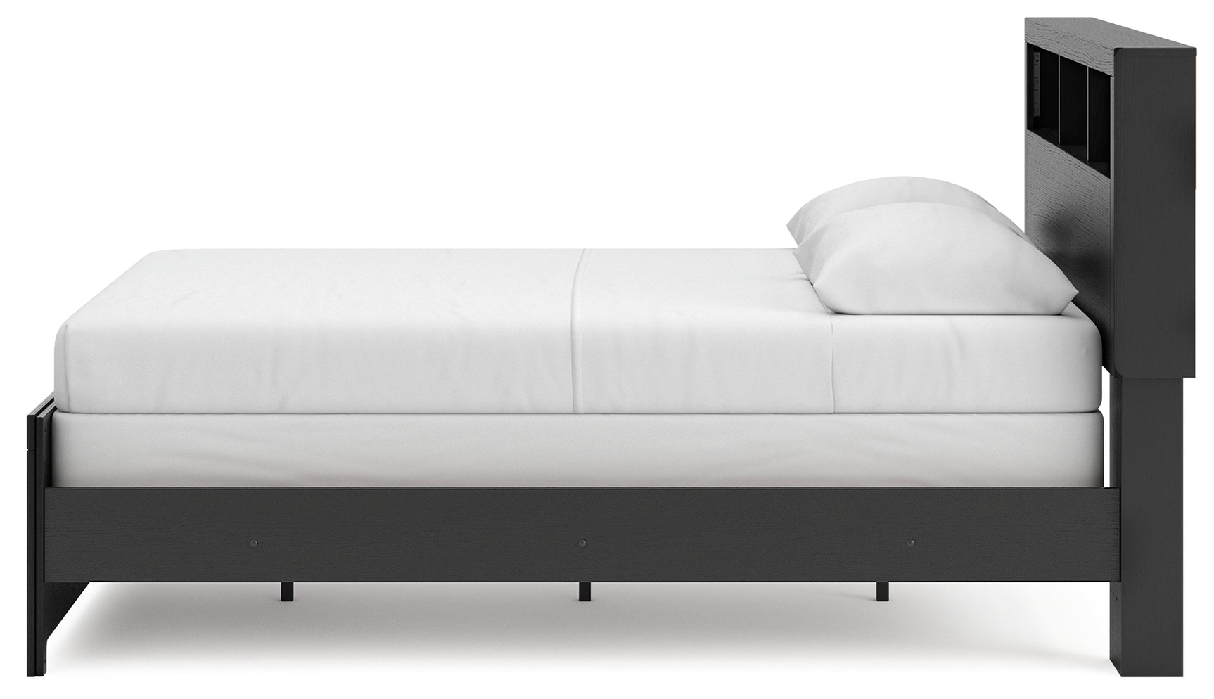 Broachmyn Black/Gray Queen Bookcase Bed