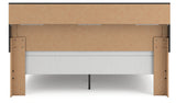 Broachmyn Black/Gray King Bookcase Bed