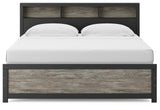 Broachmyn Black/Gray King Bookcase Bed