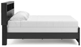 Broachmyn Black/Gray King Bookcase Bed