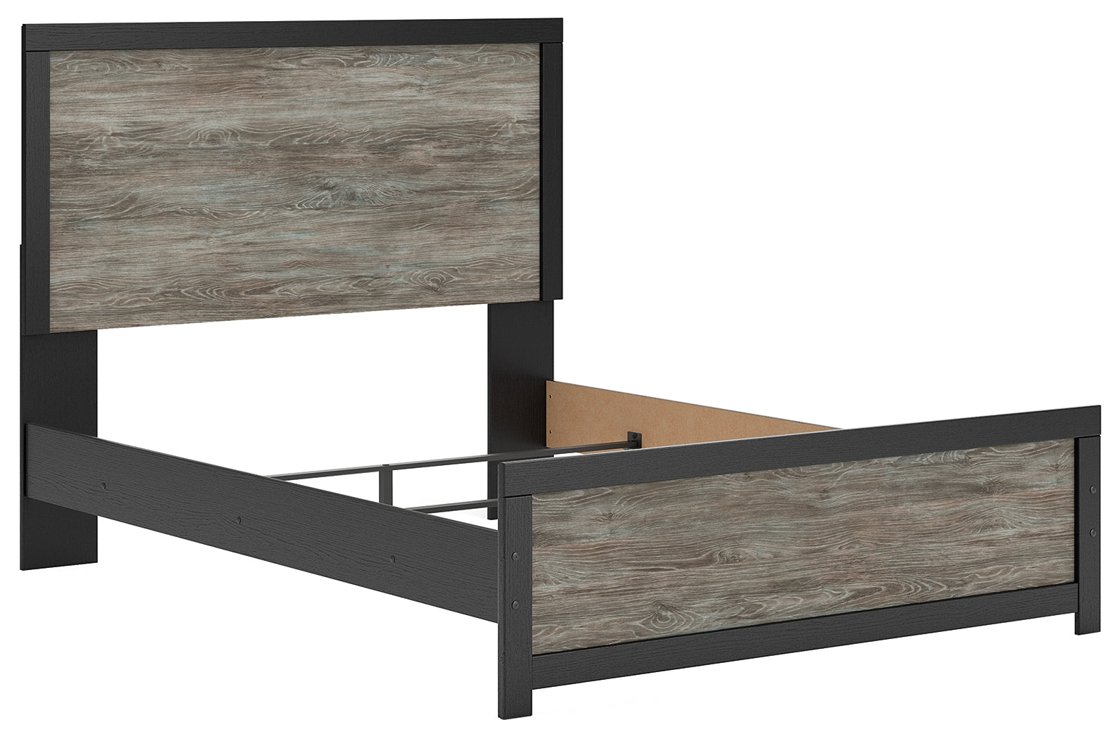 Broachmyn Black/Gray Queen Panel Bed