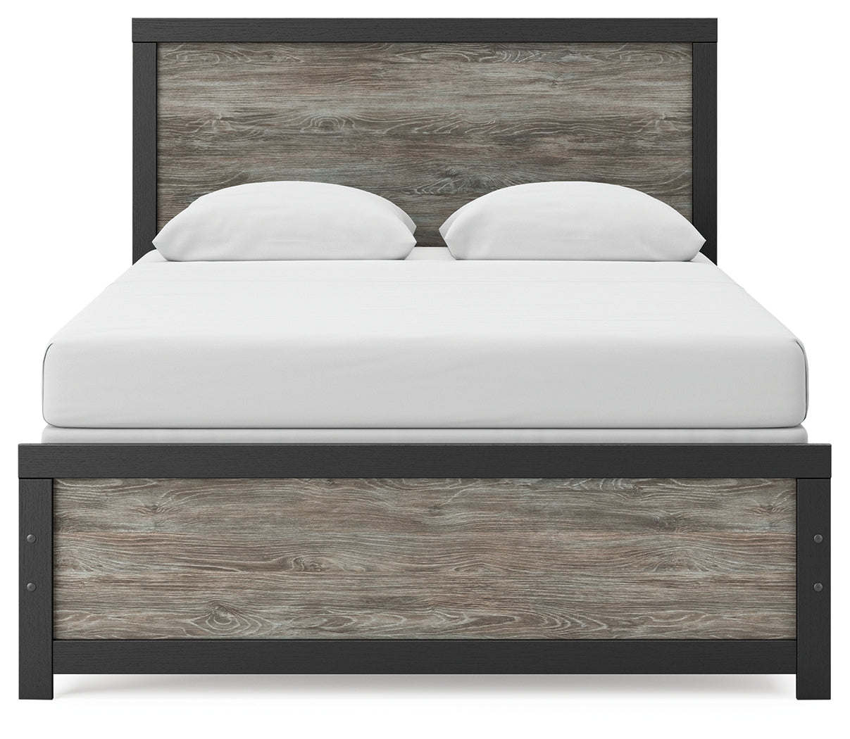 Broachmyn Black/Gray Queen Panel Bed