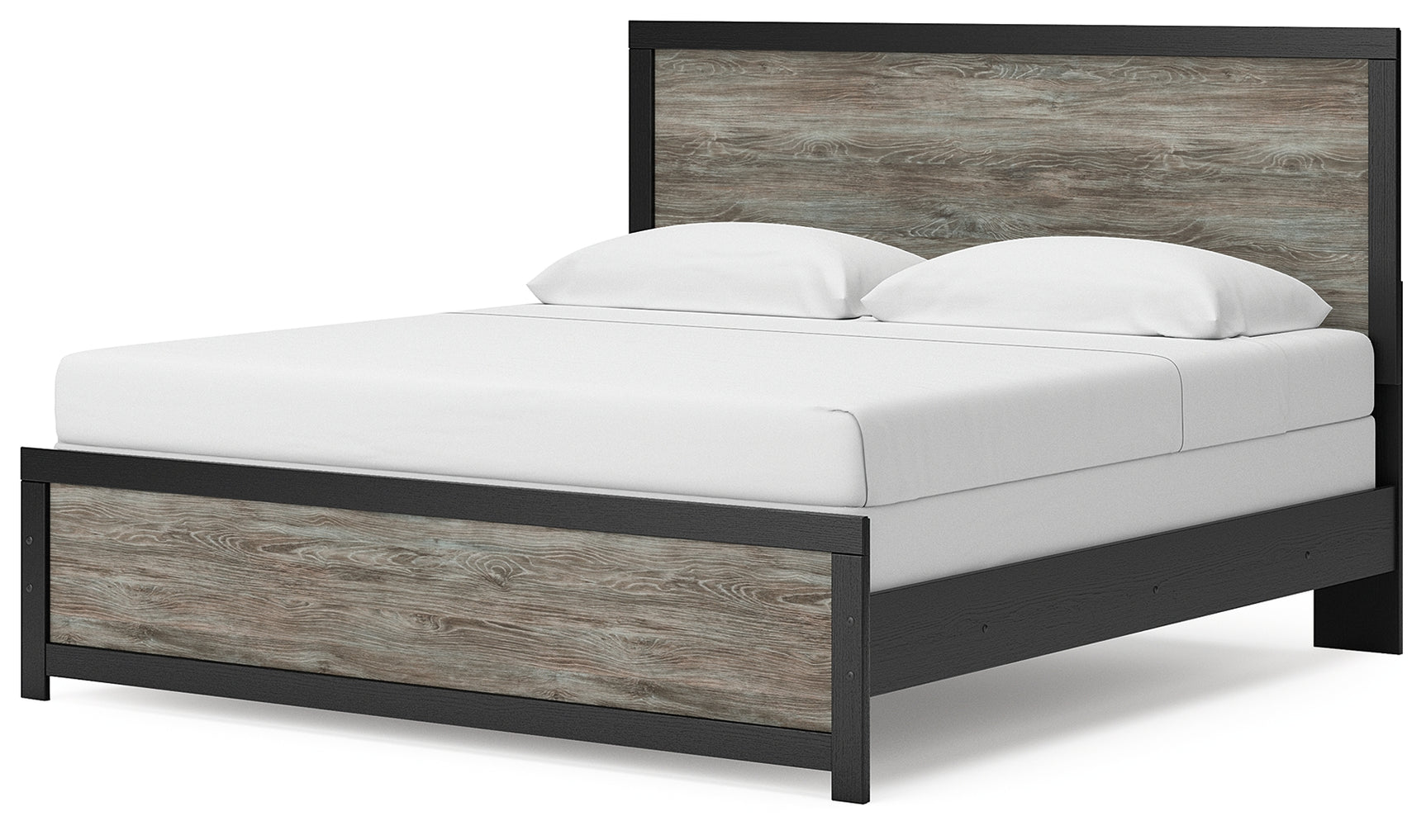 Broachmyn Black/Gray King Panel Bed