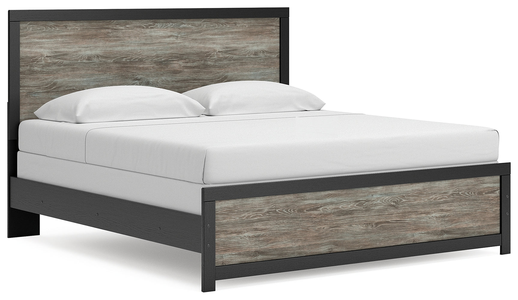 Broachmyn Black/Gray King Panel Bed