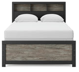 Broachmyn Black/Gray Full Bookcase Bed