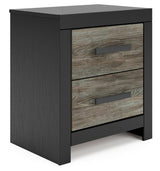 Broachmyn Black/Gray Nightstand
