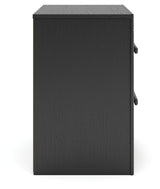 Broachmyn Black/Gray Nightstand
