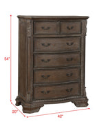 Sheffield Night Stand Antique Grey, Traditional Classic Modern Wood, 3 Drawers - Ella Furniture