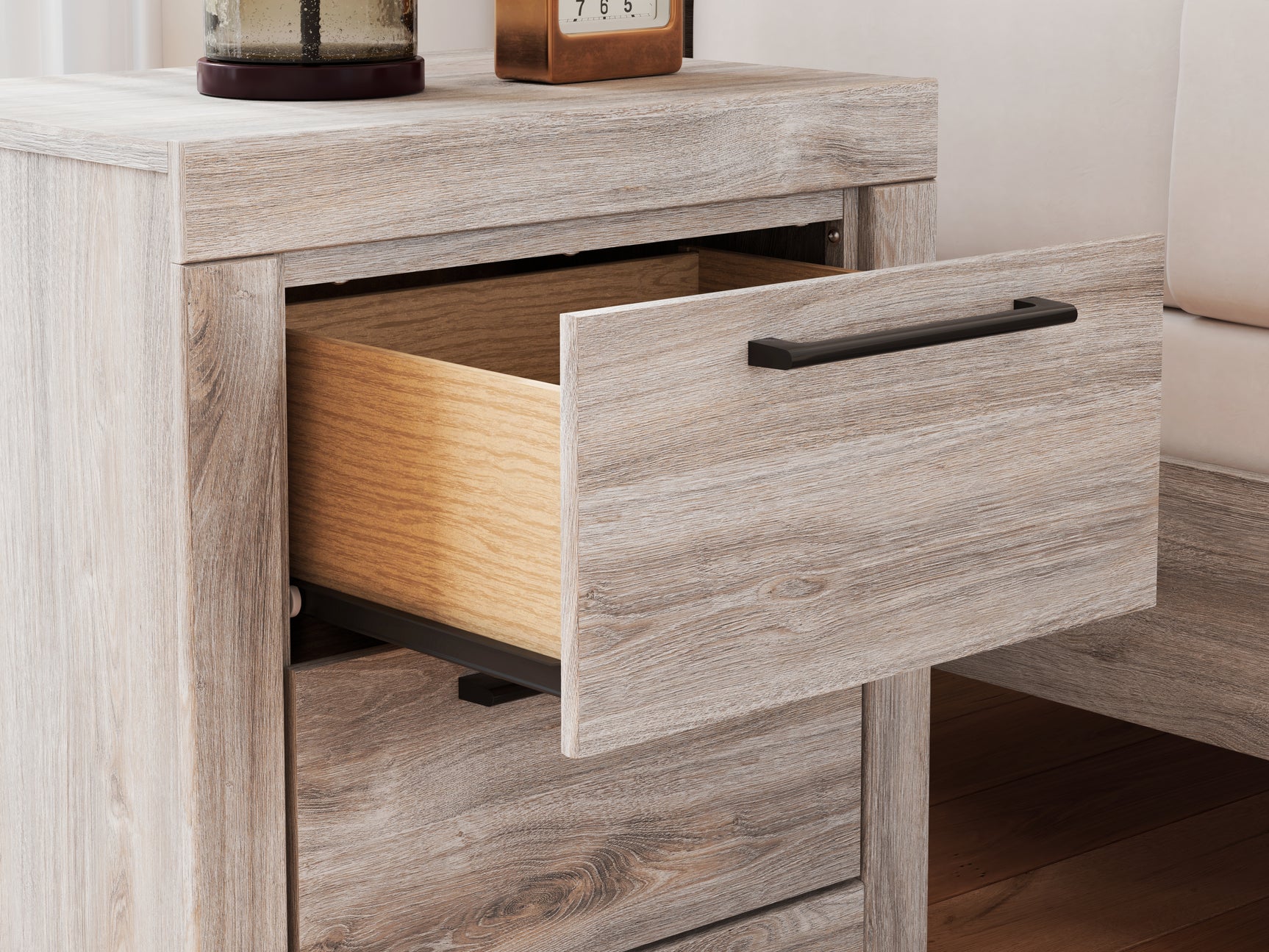 Broachmyn Gray Nightstand