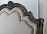 Sheffield Night Stand Antique Grey, Traditional Classic Modern Wood, 3 Drawers - Ella Furniture