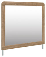 Gramburg Warm Natural Brown Bedroom Mirror from Ella Furniture