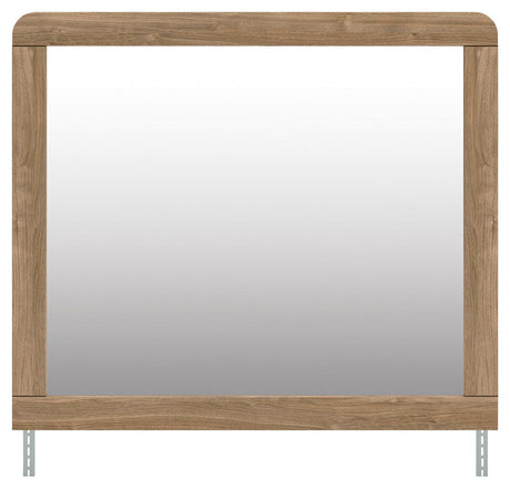 Gramburg Warm Natural Brown Bedroom Mirror view 2