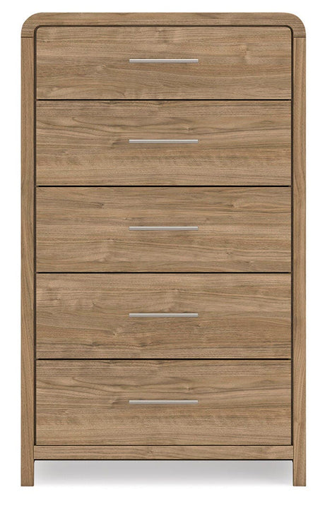 Gramburg Warm Natural Brown Chest of Drawers view 6