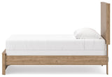 Gramburg Warm Natural Brown Twin Panel Bed view 4