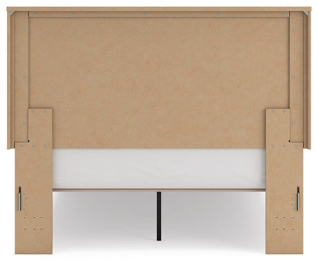 Gramburg Warm Natural Brown Queen Panel Platform Bed view 8