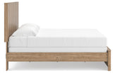 Gramburg Warm Natural Brown King Panel Bed view 9