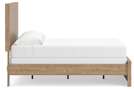 Gramburg Warm Natural Brown Full Panel Bed view 9