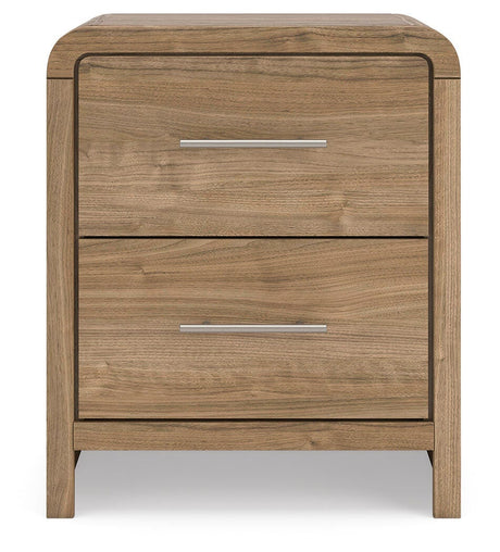 Gramburg Warm Natural Brown Nightstand view 7