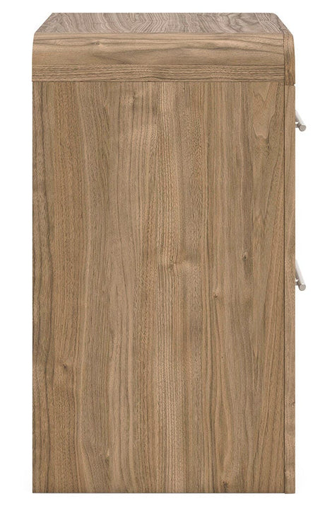 Gramburg Warm Natural Brown Nightstand view 8