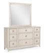 Napoli Cream Dresser and Mirror from Ella Furniture