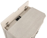 Napoli Cream Nightstand with USB Port view 3