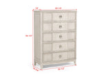 Napoli Cream Upholstered Panel Bedroom Set view 15