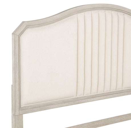 Napoli Cream Upholstered Panel Bedroom Set view 17
