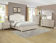 Napoli Cream Upholstered Panel Bedroom Set from Ella Furniture