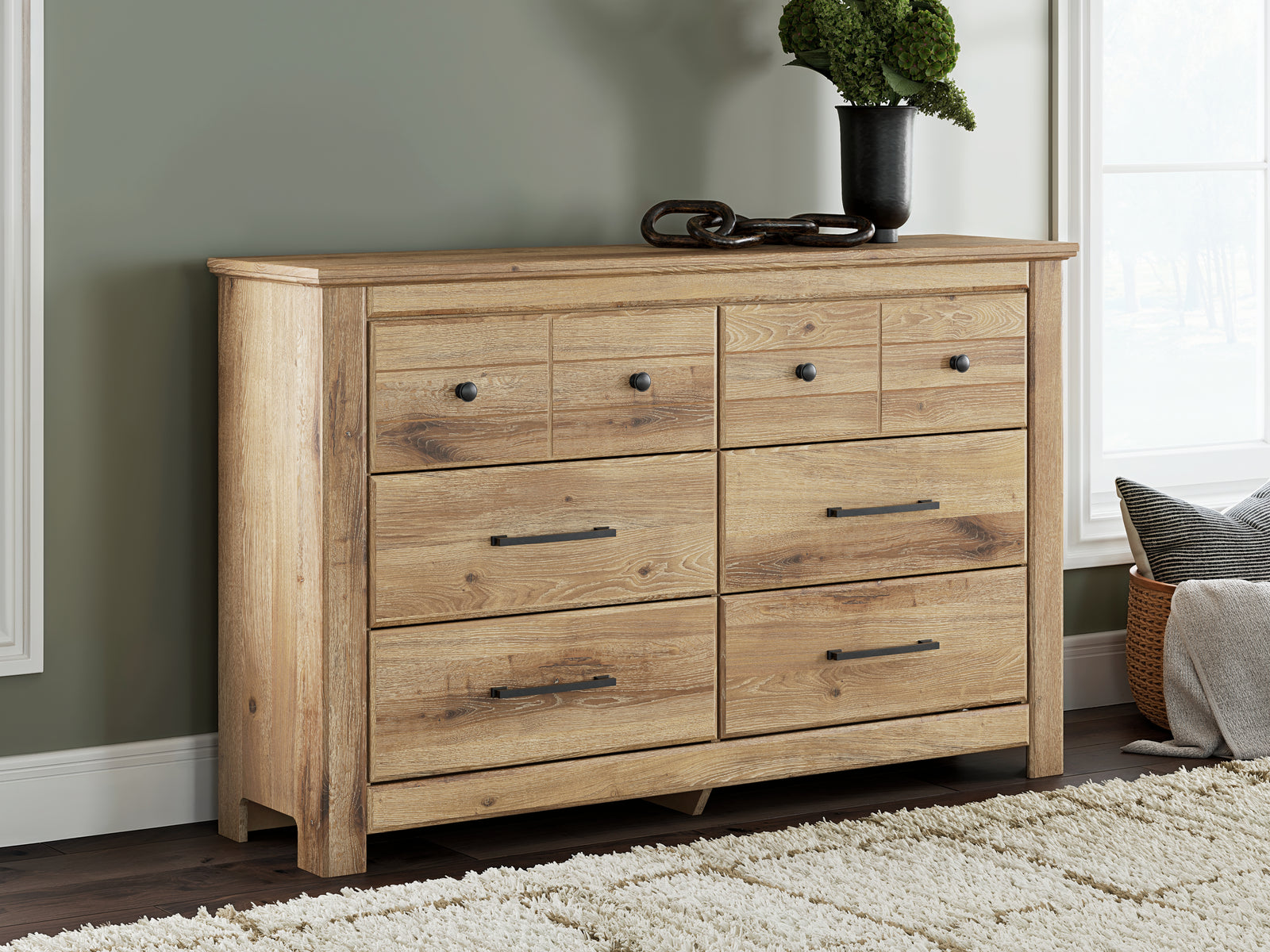 Makidern Tan Dresser