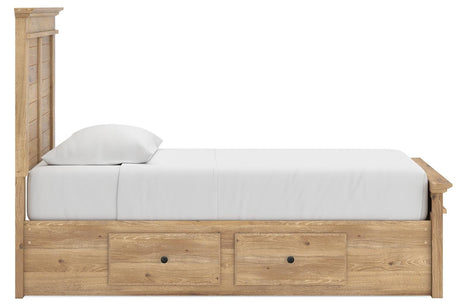Makidern Tan Twin Panel Storage Bed view 10