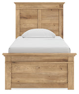 Makidern Tan Twin Panel Bed