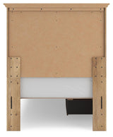 Makidern Tan Twin Panel Storage Bed view 8