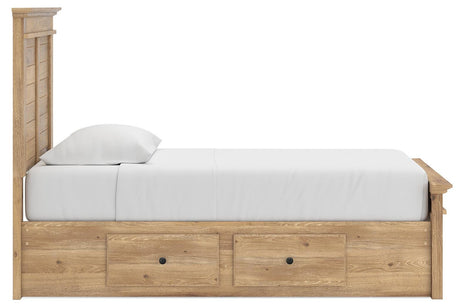 Makidern Tan Twin Panel Storage Bed view 9