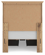 Makidern Tan Twin Panel Storage Bed view 9