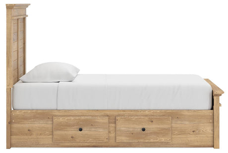Makidern Tan Twin Panel Storage Bed view 10