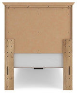 Makidern Tan Twin Panel Storage Bed view 8