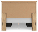 Makidern Tan Queen Panel Storage Bed