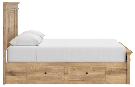 Makidern Tan Queen Panel Storage Bed view 10
