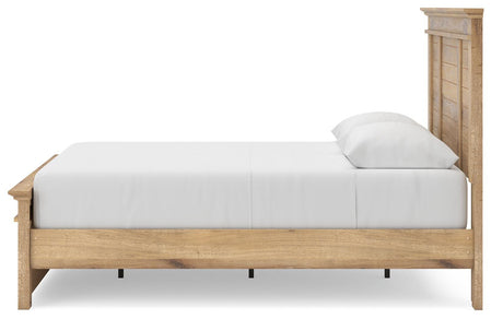 Makidern Tan Queen Panel Storage Bed view 4