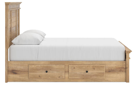 Makidern Tan Queen Panel Storage Bed view 10