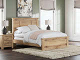 Makidern Tan Queen Panel Bed