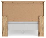 Makidern Tan Queen Panel Bed