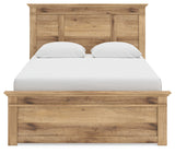Makidern Tan Queen Panel Bed